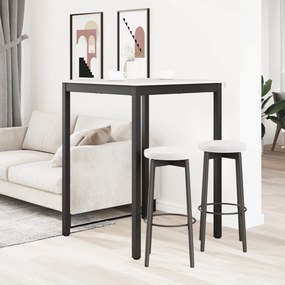 vidaXL Τραπέζι μπαρ Λευκό 80 x 80 x 105 εκ. Στερεά ξυλεία πεύκου