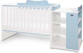 BED MULTI 190/72 COLOUR WHITE/BABY BLUE