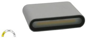 Απλίκα Φωτιστικό Τοίχου LED 6W ΙΡ54 3CCT Up-Down Lumen-3-8966-Γκρι 3-8966