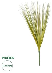 GloboStar® Artificial Garden GREEN GRASS BOUQUET 21161 Τεχνητό Διακοσμητικό Μπουκέτο Grass Πράσινο Y70cm