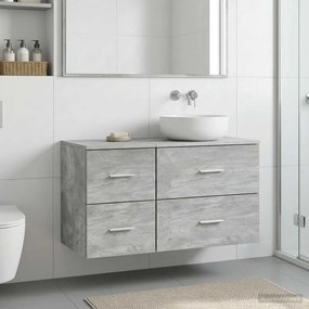 vidaXL Ντουλάπι Μπάνιου Γκρι Σκυροδέματος 30 x 41 x 50 εκ.