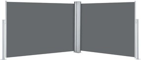 vidaXL Σκίαστρο Πλαϊνό Συρόμενο Ανθρακί 120 x 1000 εκ.