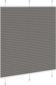 vidaXL Πλισέ περσίδα Ανθρακί 120x100 cm Πλάτος υφάσματος 119,4 cm