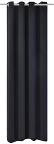 vidaXL Κουρτίνα Συσκότισης με Μεταλλικά Τρουκς Μαύρη 270 x 245 εκ.