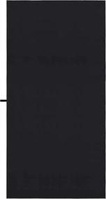 vidaXL Αθλητικές Πετσέτες 2 pcs Μαύρο 180 x 90 cm