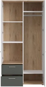 Ντουλάπα Newty δίφυλλη 2D2S - 100.00Χ60.00Χ196.00cm