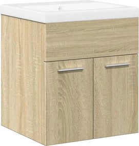 vidaXL Σετ Επίπλων Μπάνιου 2 Τεμαχίων Sonoma Δρυς Επεξεργασμένο Ξύλο