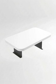 Βοηθητικό Τραπεζάκι Πολυθρόνας Λευκό BINE 35x20x10