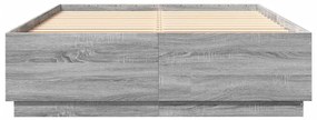 vidaXL Πλαίσιο Κρεβατιού Γκρι Sonoma 150x200 εκ. Επεξεργασμένο Ξύλο