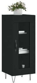 vidaXL Ντουλάπι Μαύρο 34,5 x 34 x 90 εκ. από Επεξεργασμένο Ξύλο