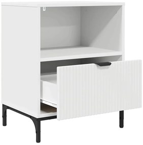 vidaXL Κομοδίνα 2 pcs Λευκό 49 x 36 x 61 εκ Επεξεργασμένο ξύλο