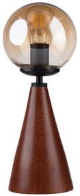 Φωτιστικό Επιτραπέζιο 534LUN5188 Φ15x38cm 1xE27 40W Honey-Walnut Opviq