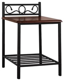 Κομοδίνο Suzie HM388 45x35x48-61 εκ. Metal,Wood
