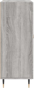 vidaXL Ντουλάπι Γκρι Sonoma 69,5 x 34 x 90 εκ. από Επεξεργασμένο Ξύλο