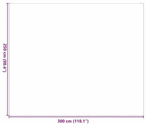 vidaXL Χαλί εξωτερικού χώρου Γκρι και λευκό 250 x 300 cm PP
