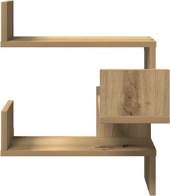 vidaXL Γωνιακό ράφι τοίχου Δρυς τεχνίτης 40x40x49,5 cm