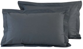 Ζεύγος Μαξιλαροθήκες Oxford (50x70) Das Home Best Line Γκρι