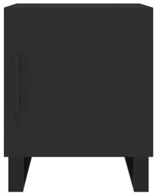 vidaXL Κομοδίνα 2 τεμ. Μαύρα 40 x 40 x 50 εκ. από Επεξεργασμένο Ξύλο