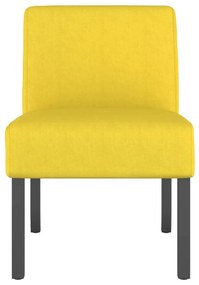 vidaXL Πολυθρόνα Ανοιχτό Κίτρινο Υφασμάτινη