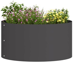 vidaXL Γλάστρα Κήπου Μαύρο 40 x 40 x 20 cm Ατσάλι