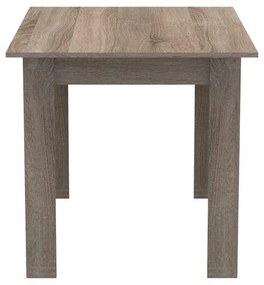 Σετ Τραπεζαρίας Manka-Julita 5 τεμ σε Sonoma Truffle - Μαύρο 110x80x77εκ. 110x80x77 εκ.