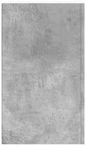 vidaXL Ντουλάπι Τοίχου Γκρι Σκυρ. 75x35x60 εκ. Επεξεργασμένο Ξύλο