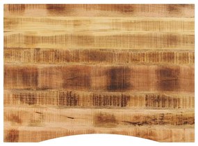 vidaXL Επιφάνεια Γραφείου Καμπύλη 110x80x2,5 εκ Μασίφ Ακατ. Μάνγκο