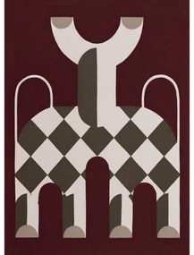 Πόστερ Looking At You - Σκούρο Κόκκινο 50 x 70 cm THE POSTER CLUB