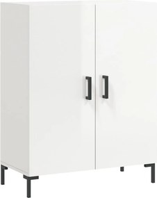 vidaXL Ντουλάπι Γυαλιστερό Λευκό 69,5x34x90 εκ. Επεξεργασμένο Ξύλο
