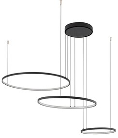 Φωτιστικό Οροφής Circolo 10817 125x140cm 45W 3000K 1600lm Led Black-White Nowodvorski