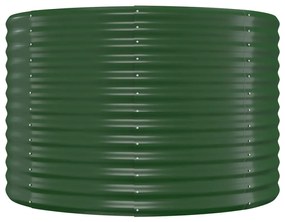 Ζαρντινιέρα Πράσινη 507x100x68εκ Ατσάλι με Ηλεκτρ. Βαφή Πούδρας - Πράσινο