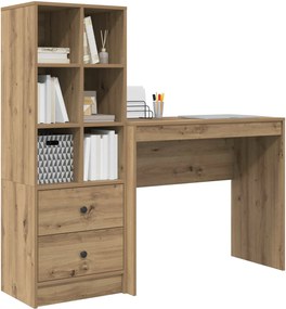 vidaXL Γραφείο Artisan Oak 135,5 x 40 x 127 εκ 2 τμχ.