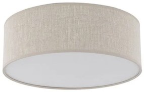 Πλαφονιέρα Φωτιστικό Οροφής 4xE27 Ύφασμα Nicola TK Lighting 10199 Καφέ