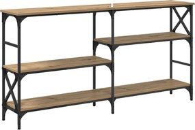 vidaXL Τραπέζι κονσόλας με ράφι Artisan Oak 150 x 29 x 76,5 εκ