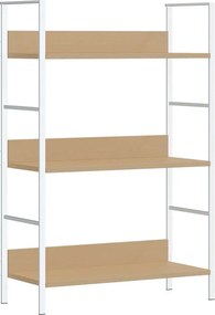 vidaXL Ραφιέρα 3 Επιπέδων Δρυς 60x27,6x90,5 εκ. Επεξεργασμένο Ξύλο