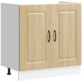 vidaXL Ντουλάπα Κουζίνας με αποθήκευση 2 pcs Καφέ 80 x 46 x 81.5 εκ