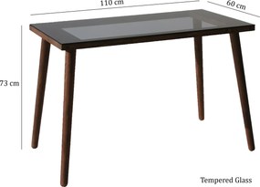 Γραφείο Καρυδί CRAPRA 110x60x73