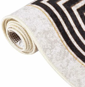 vidaXL Χαλί Πλενόμενο Ανοιχτό Μπεζ 80 x 300 εκ.