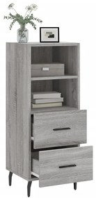 vidaXL Ντουλάπι Γκρι Sonoma 34,5x34x90 εκ. από Επεξεργασμένο Ξύλο