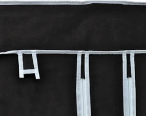 vidaXL Ντουλάπα Αναδιπλούμενη Μαύρη 110 x 45 x 175 εκ.