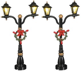 Σετ Διακοσμητική Μινιατούρα Φανάρι LuVille με φωτισμό LED και διαστάσεις 6.5x2x11.5cm - 2 τεμάχια