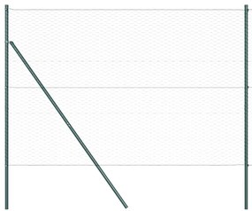 vidaXL Στύλος Περιφράξεων Πράσινο 50 x 1,6 μ (36 mm δίχτυ)