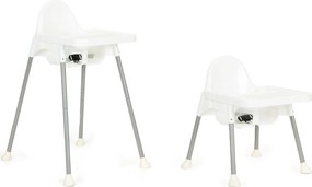 Feeding chair 2in1 white ECOTOYS