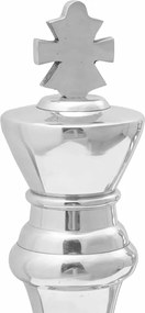 vidaXL Γλυπτά 2 pcs Ασημί 17 x 17 x 42 εκ. Αλουμίνιο