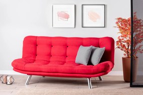 3-Seat Sofa-Bed Misa Sofabed - Red Red