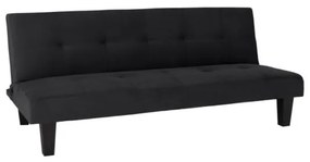 ΚΑΝΑΠΕΣ ΚΡΕΒΑΤΙ ODESSA HM3000.14 ΜΑΥΡΟ ΒΕΛΟΥΔΟ 180x83x75Y εκ.