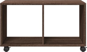 vidaXL Ντουλάπι Τροχήλατο Καφέ Δρυς 72x33x42,5 εκ. από Επεξ. Ξύλο