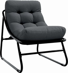 vidaXL Σέτ φαγητού για κήπο 5 pcs Μαύρο Ατσάλι