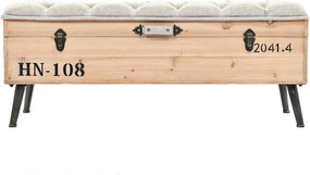 vidaXL Παγκάκι Κήπου 110 εκ. από Μασίφ Ξύλο Ελάτης