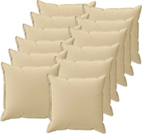 vidaXL Κάλυμμα Μαξιλαριού 12 τμχ. HOUTEN Μπεζ 45 x 45 cm Πολυεστέρας